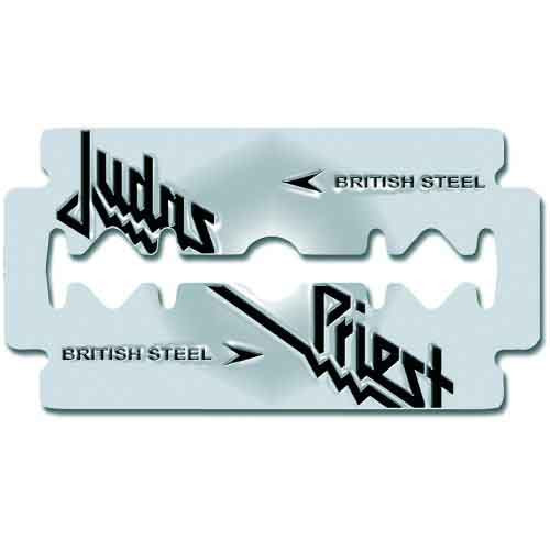 Judas Priest 'British Steel Razor Blade' Pin Badge