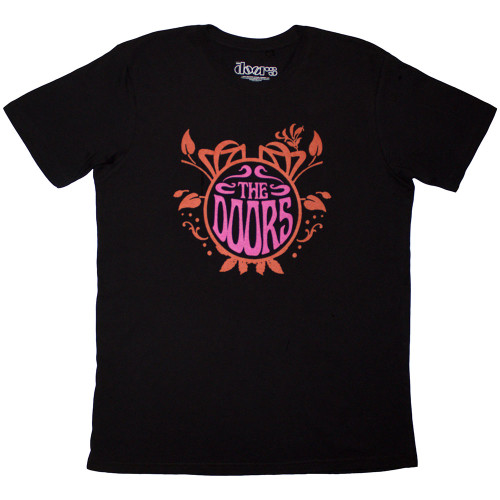 The Doors 'Pink Orange' (Black) T-Shirt