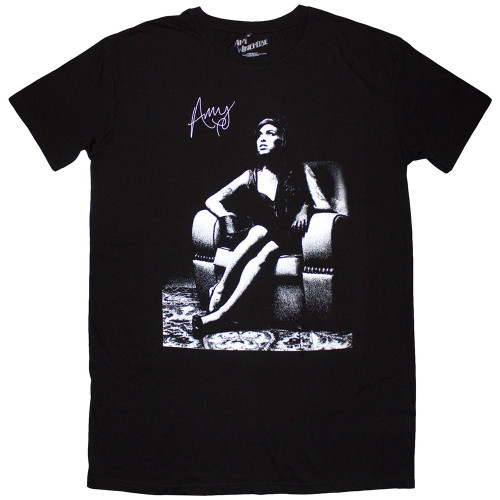 Amy Winehouse 'Chair' (Black) Womens T-Shirt Dress