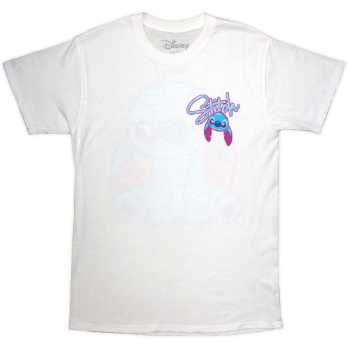 Disney Lilo & Stitch 'Stitch Spray Paint' (White) T-Shirt