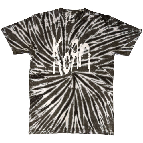 Korn 'Spider Glitch' (Dye Wash) Eco T-Shirt