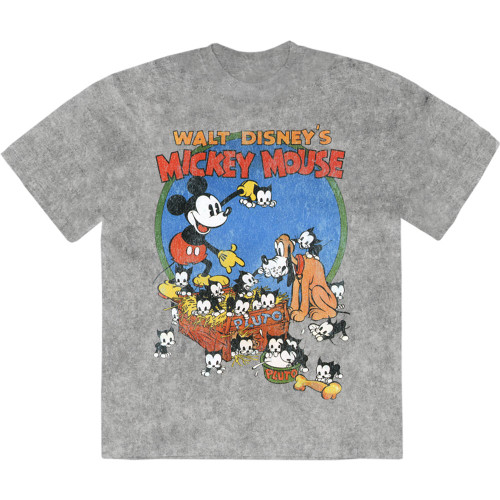 Disney Mickey Mouse 'Mickey Cat Basket' (Stone Wash) Limited Edition T-Shirt