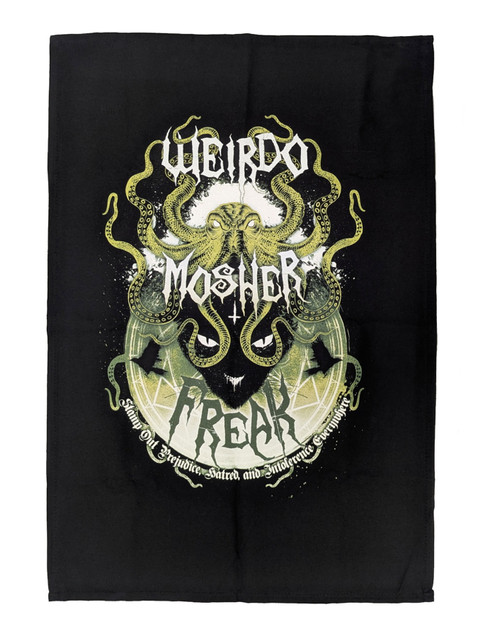SLF 'Weirdo Mosher Freak Absinthe' Decorative Cotton Tea Towel