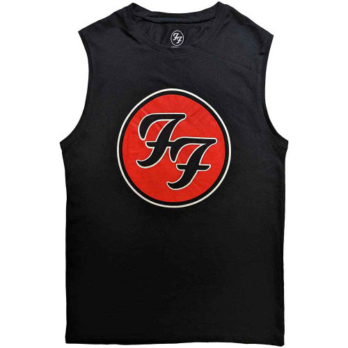 Foo Fighters 'FF Logo' (Black) Tank Vest