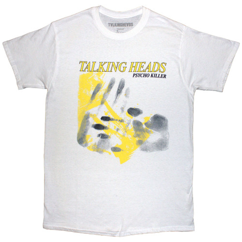 Talking Heads 'Psycho Killer Hands' (White) T-Shirt