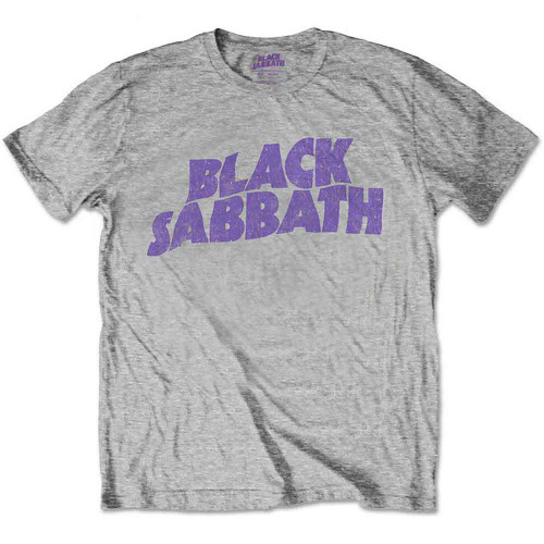Black Sabbath 'Wavy Logo' (Grey) Kids T-Shirt