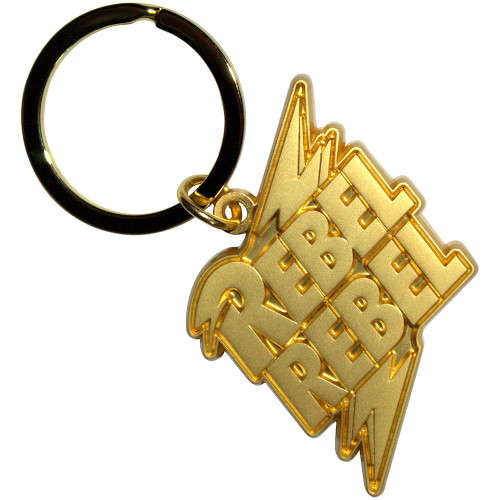 David Bowie 'Rebel Rebel Gold' Keyring