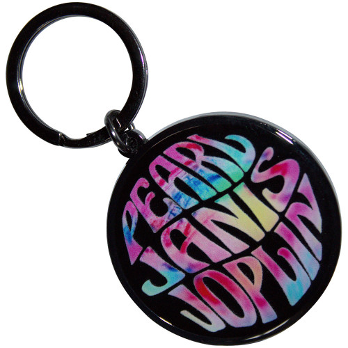 Janis Joplin 'Pearl Emblem Colour' Keyring