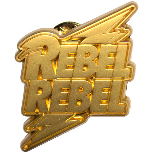 David Bowie 'Rebel Rebel Gold' Pin Badge