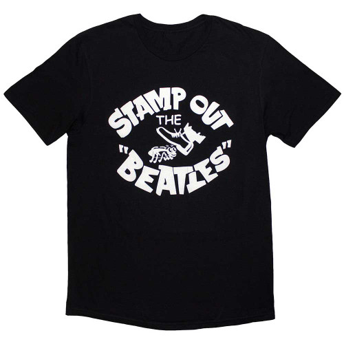 The Beatles 'Stamp Out The...' (Black) T-Shirt