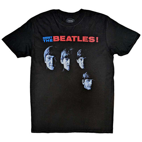 The Beatles 'Meet The Beatles' (Black) T-Shirt