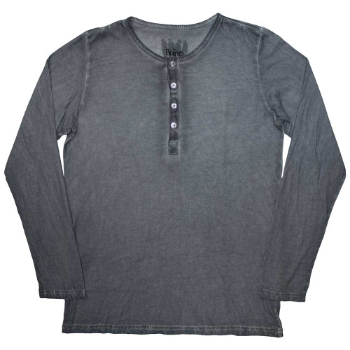 The Beatles 'Abbey Road Back Print Stone Wash' (Blue) Long Sleeve Shirt