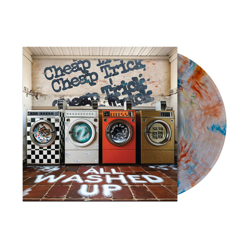 Cheap Trick 'All Washed Up' LP Clear Orange Blue Marble Vinyl