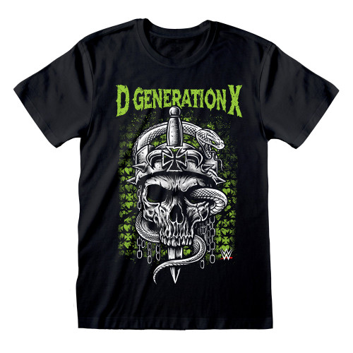 WWE - D-Generation X 'Skull' (Black) T-Shirt