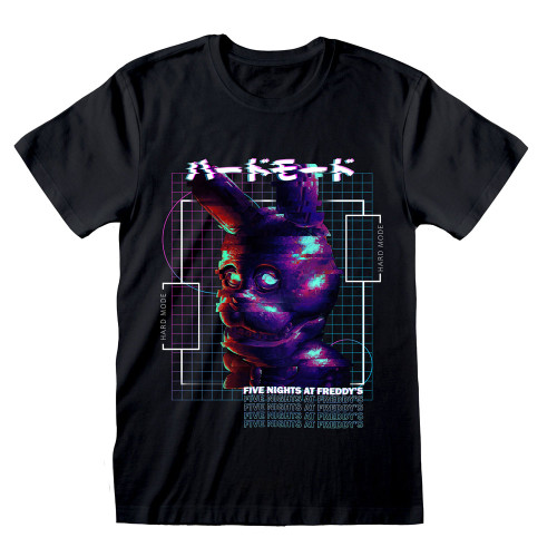 Five Nights At Freddy's 'Hard Mode Bonnie Glitch' (Black) T-Shirt