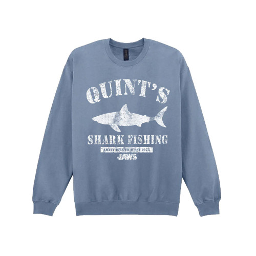 Jaws 'Quint's Shark Fishing' (Blue) Sweatshirt