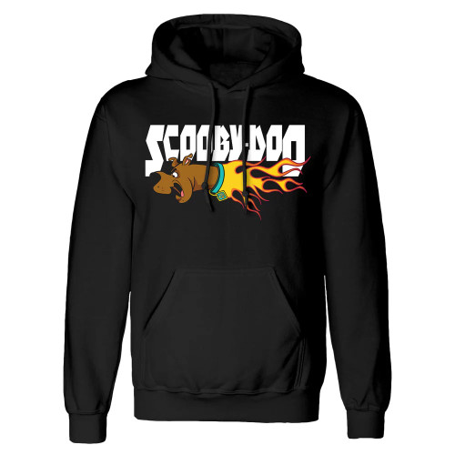 Scooby-Doo 'Flaming Scooby' (Black) Pull Over Hoodie