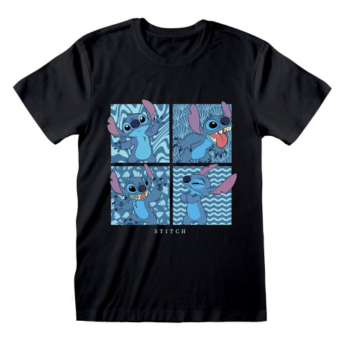 Disney Lilo & Stitch 'Boxes' (Black) T-Shirt