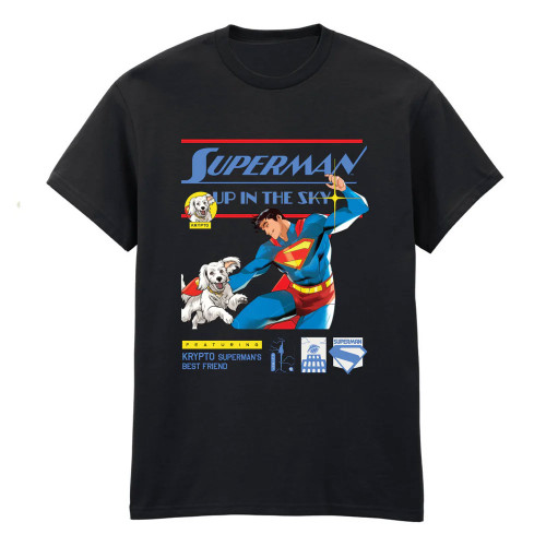 Superman 'Up In The Sky' (Black) T-Shirt