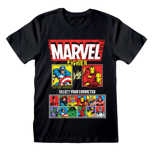 Marvel Comics 'VS Screen' (Black) T-Shirt