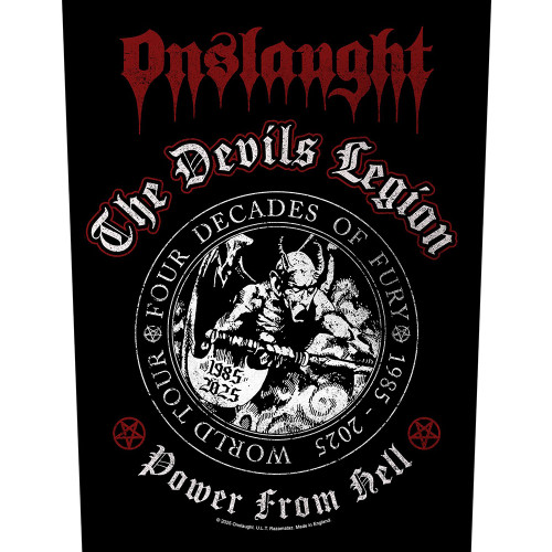 Onslaught 'The Devils Legion' (Black) Back Patch