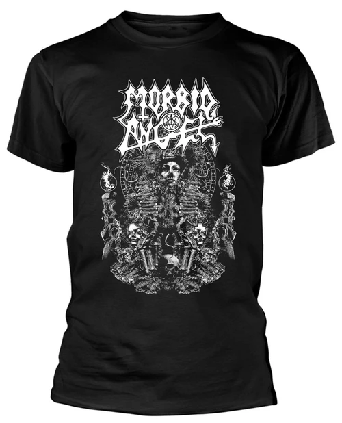 Morbid Angel 'Pillars Crumbling' (Black) T-Shirt Front