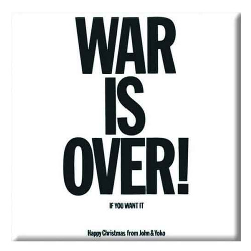 The Beatles 'John Lennon - War is Over' Fridge Magnet
