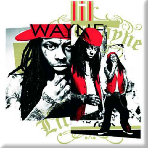 Lil Wayne 'Red Cap Montage' Fridge Magnet