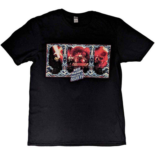 Nick Mason 'Saucerful of Secrets - Hokusai Wave European Tour 2022' (Black) T-Shirt
