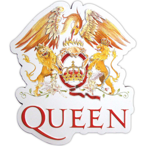 Queen 'Classic Crest Embossed' Fridge Magnet