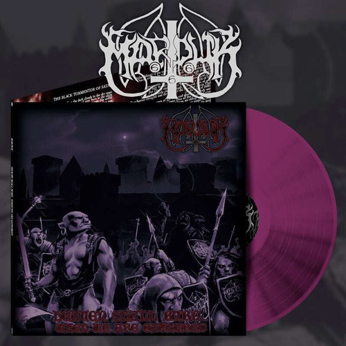 Marduk 'Heaven Shall Burn When We Are Gathered' LP Purple Black Marble Vinyl