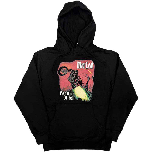 Meat Loaf 'Bat Out Of Hell' (Black) Pull Over Hoodie
