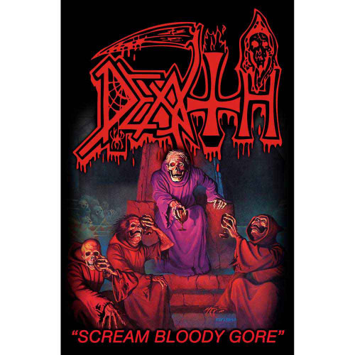 Death 'Scream Bloody Gore' Textile Poster