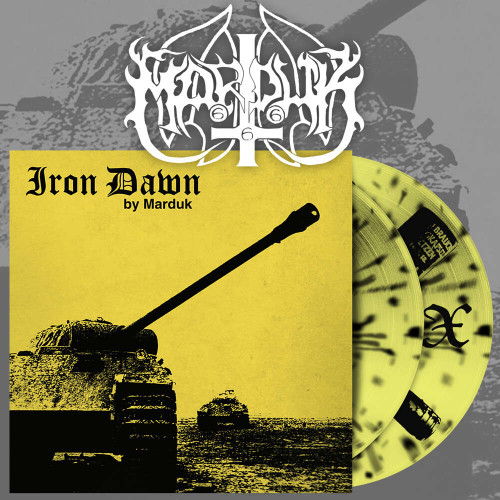 Marduk 'Iron Dawn' EP Yellow Black Splatter Vinyl