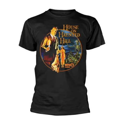 Plan 9 'House On Haunted Hill' (Black) T-Shirt Front