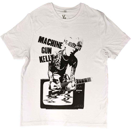Machine Gun Kelly 'TV Warp' (White) T-Shirt