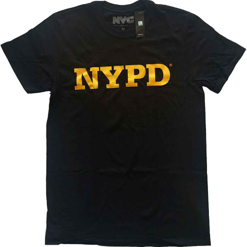 NYC 'NYPD Text Logo' (Black) T-Shirt
