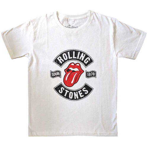 The Rolling Stones 'US Tour 1978' (White) Kids T-Shirt