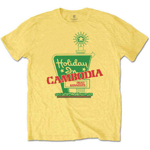 Dead Kennedys 'Holiday in Cambodia' (Daisy Yellow) T-Shirt
