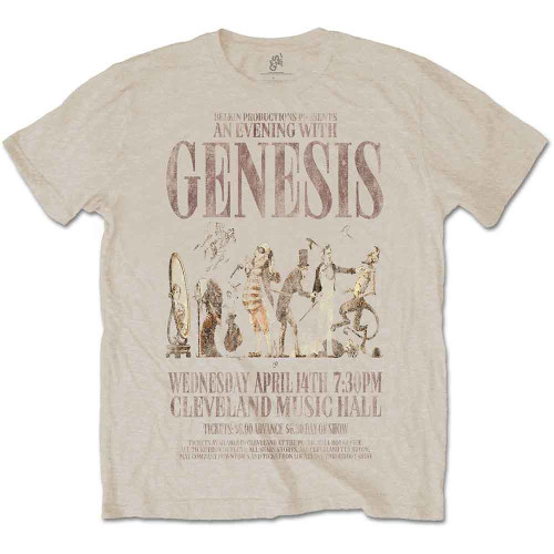 Genesis 'An Evening With' (Sand) T-Shirt