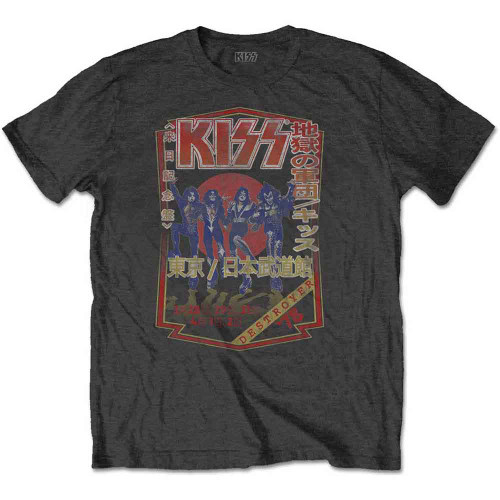 KISS 'Destroyer Tour '78' (Charcoal Grey) T-Shirt
