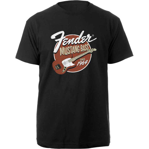 Fender 'Mustang Bass' (Black) T-Shirt