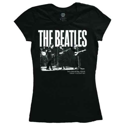 The Beatles '1963 The Palladium' (Black) Womens Fitted T-Shirt