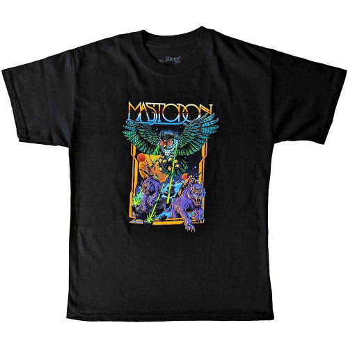 Mastodon 'Space Owl' (Black) Kids T-Shirt