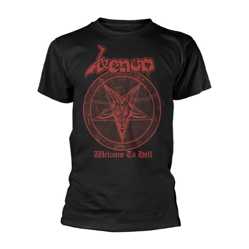 Venom 'Welcome To Hell Red 2025' (Black) T-Shirt Front