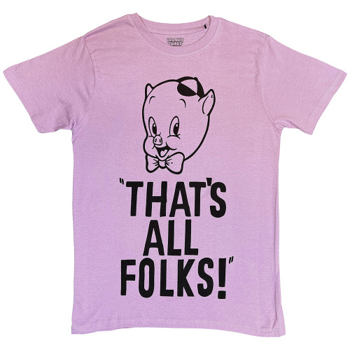 Looney Tunes 'That's All Folks' (Purple) T-Shirt