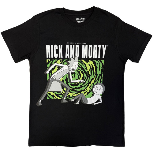 Rick And Morty 'Green Splat' (Black) T-Shirt ¦ Eyesore Merch