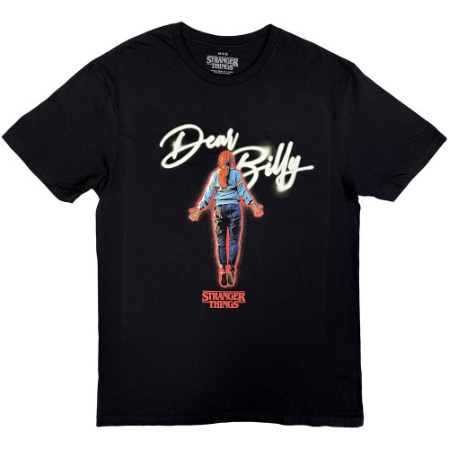 Stranger Things 'Dear Billy' (Black) T-Shirt