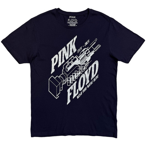 Pink Floyd 'Robot Hands' (Navy Blue) T-Shirt