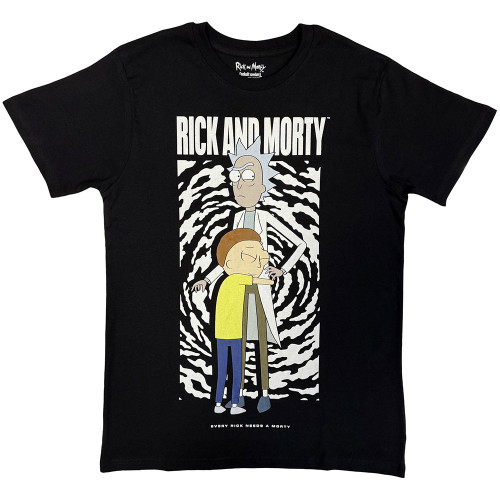 Rick And Morty 'Hug' (Black) T-Shirt